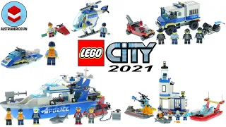 All Lego City Police Sets 2021 Compilation/Collection Speed Build