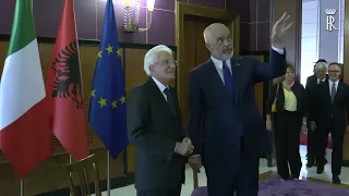 Mattarella incontra il Presidente del Consiglio dei Ministri, Edi Rama
