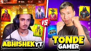 @TondeGamer  Vs ABHISHEK YT😱  Biggest Collection War ❤ - Garena Free Fire !!