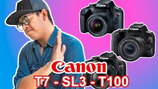 NO COMPRES LA CANON T7, SL3 y T100 😱 Te diré porqué 📷