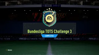 FIFA 22 Bundesliga TOTS Challenge 3 SBC - Total Cost: 19,050 Coins
