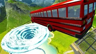 BeamNG drive - School Bus Crashes & Jumps #42