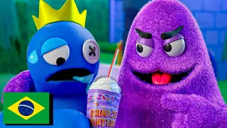 GRIMACE SHAKE Vs. BLUE?! (DUBLADO PT-BR) RAINBOW FRIENDS 2 Animação