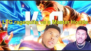 Street Fighter 6 - LTG Low Tier God (Marisa) ragequits vs a Master Honda | August 8, 2023