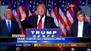 Trump's victory speech