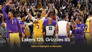 Lakers 125, Grizzlies 85 - Lakers Win Series 4-2 | 2023 NBA Playoffs