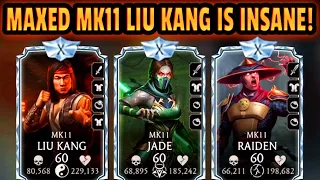 MK Mobile. MAXED MK11 Liu Kang vs. FATAL White Lotus Tower. INCREDIBLE!