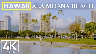 Watching Sunset at Ala Moana Beach 4K - Best City Beaches of Oahu Island, Hawaii - Travel Guide