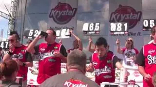 Takeru Kobayashi Beats Joey Chestnut, Wins Krystal Square Off VI