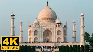 4k indian video ultra HD | Taj Mahal India Gate Mumbai Sea link. Along with Relaxation Music.