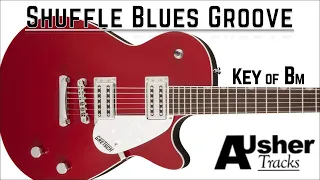 Shuffle Blues Groove in B minor | Guitar Backing Track