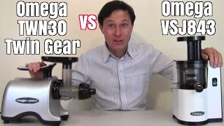 Omega VSJ843 vs Omega TWN30 Twin Gear Juicer Comparison Review