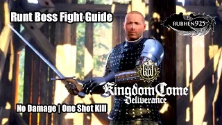 Kingdom Come: Deliverance (PS4) Gameplay - Runt Boss Fight Guide (No Damage | One Shot Kill)