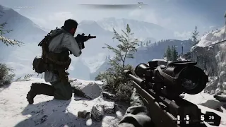 Very Beautiful Winter Sniper Mission from Call of Duty Cold War