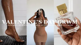 VALENTINE’S DAY GRWM | Date Night + Shower Routine + Makeup + Outfit + Feminine Hygiene Tips & more!