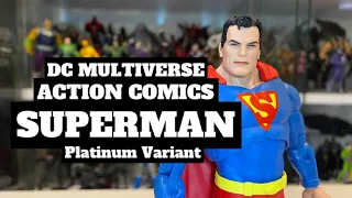 McFarlane Collector Edition - DC Multiverse Action Comics Superman Platinum Chase Variant Review
