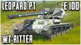 E100, WT Ritter & Leopard PT WoT Blitz | Gameplay Episode