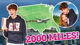 I TRAVELED 2,000 MILES TO SURPRISE MY CRUSH ** Cute Reaction**✈️ ❤️| ft. Sophie Fergi | Nathan Smith