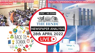 Daily Newspaper Analysis | 28 April 2022 | The Hindu Editorial Analysis | Current Affairs UPSC CSE |