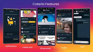 Flutter Social Media App |  Flutter & Firebase [Coteria]