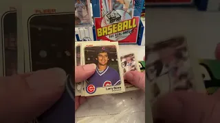 1983 Fleer wax pack opening. Gwynn Boggs Sandberg