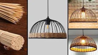 Chandelier making with wooden stick 8 - Lighting ideas with bamboo stick