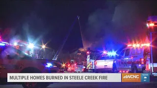 Multiple homes damaged in massive Charlotte, NC fire