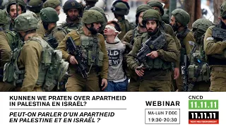 Webinar. Can we talk about apartheid in Israel and Palestine ?