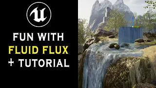 Fluid Flux in Action & Tutorial (Simulated Water Physics) UE5.1 Unreal Engine