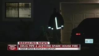 Drug pipe, use of flammable caused fire near Smoke Ranch, Decatur
