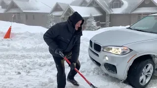 2017 BMW X5 F15 xDrive Stuck During Snow Test in Boone NC Mountains