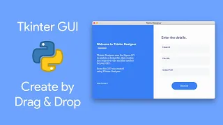 Beautiful Python GUI In Minutes | Drag And Drop | [Read Description]