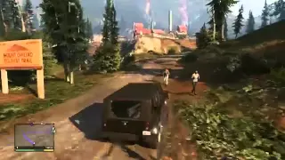 убийство в видео игры GTA5 прохождение видео 2014