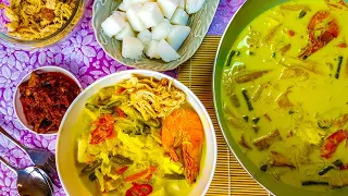 Rahsia Kuah Lontong Tahan Lama & Lambat Basi| Nasi Impit Homemade, Kuah Lodeh & Sambal Sotong Kering
