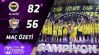 MAÇ ÖZETİ | FENERBAHÇE ALAGÖZ HOLDİNG 82 - 56 ÇBK MERSİN | ING KBSL FİNALLERİ 3. MAÇ