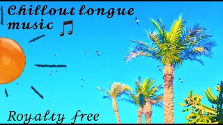 Royalty free chillout lounge music (beach palm and seagulls background)