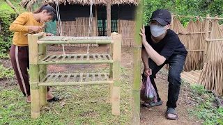 17-year-old single mother: How to DIY a Bamboo Chopsticks Cabinet And get help from strangers #DIY