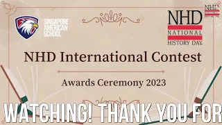 2023 NHD International Awards Ceremony