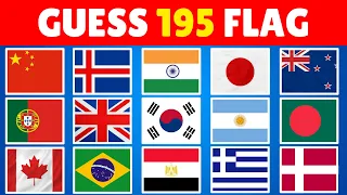 Guess All 195 Flags of the World 🚩🌍 | Ultimate Flag Quiz