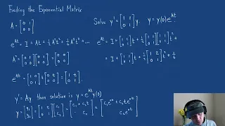 6.4 Exponential Matrix Example 1, Differential Equations