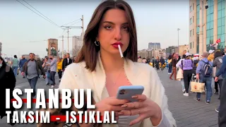 Istanbul City Center Taksim Square Istiklal Street Walking Tour|4k 60fps