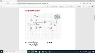 Colpitts Oscillator and Hartley Oscillator