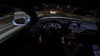POV Night Drive Audi A6 C7 BITDI