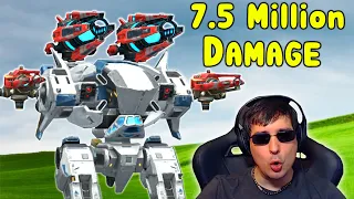 My New 7.5 Million DAMAGE RECORD with only 2 War Robots - WR Gameplay