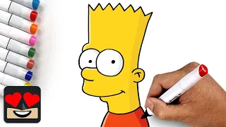 How To Draw Bart Simpson EASY