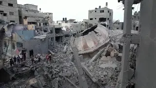 Drone footage captures extent of destruction caused by Israeli airstrikes in Gaza City