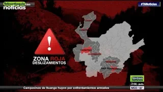 Tres municipios de Antioquia en alerta roja por deslizamiento - Teleantioquia Noticias