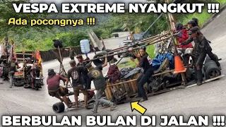 Tersangkut di Tikungan Panorama 1 Sitinjau Lauik, Vespa extreme Asal Palembang Menuju Padang