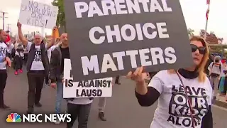 Parents protest Pride event at Los Angeles elementary school