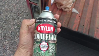 Review of krylon versus  Rust-Oleum,  camouflage spray paint.